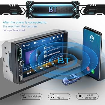 新品7inch AUDIO TWO TOP BILLIN 7\" 7inch Car Stereo Double Din Radio Touchscreen with Backup